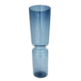 "Groove" Flared Cylinder XL Vase in steel blue by Furthur Design