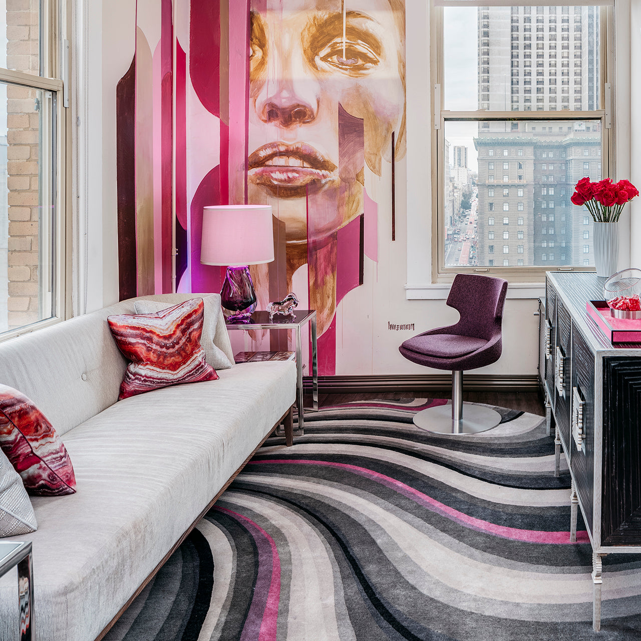 "Kensington Wave" Rug by Adeeni Design Atelier
