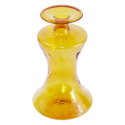Amber Mid-Century Modern Lauscha Vase
