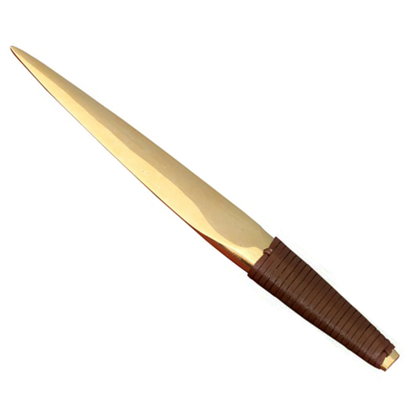 Brass and Cane Letter Opener by Carl Aubock