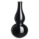 "Calabash" Flower Vase 1 in Black by Sebastian Menschhorn