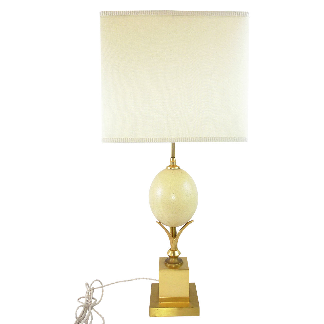 Vintage Ostrich Egg Table Lamp by La Maison Charles