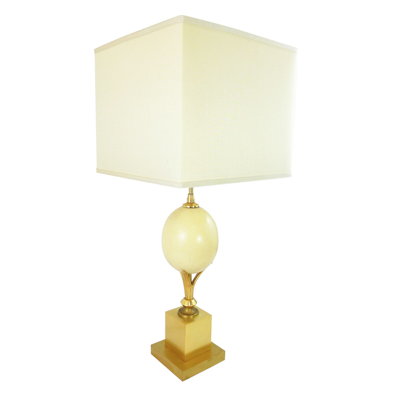 Vintage Ostrich Egg Table Lamp by La Maison Charles