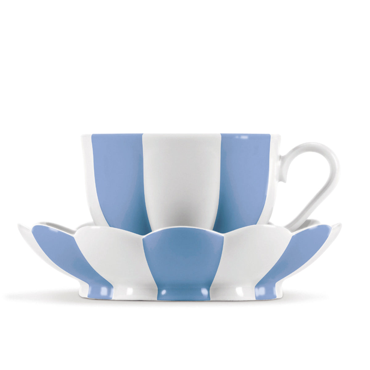 "Melon” Mocha Cup with Saucer by Josef Hoffmann Orange