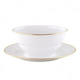"Opus" Sauce Boat with Gold Rim