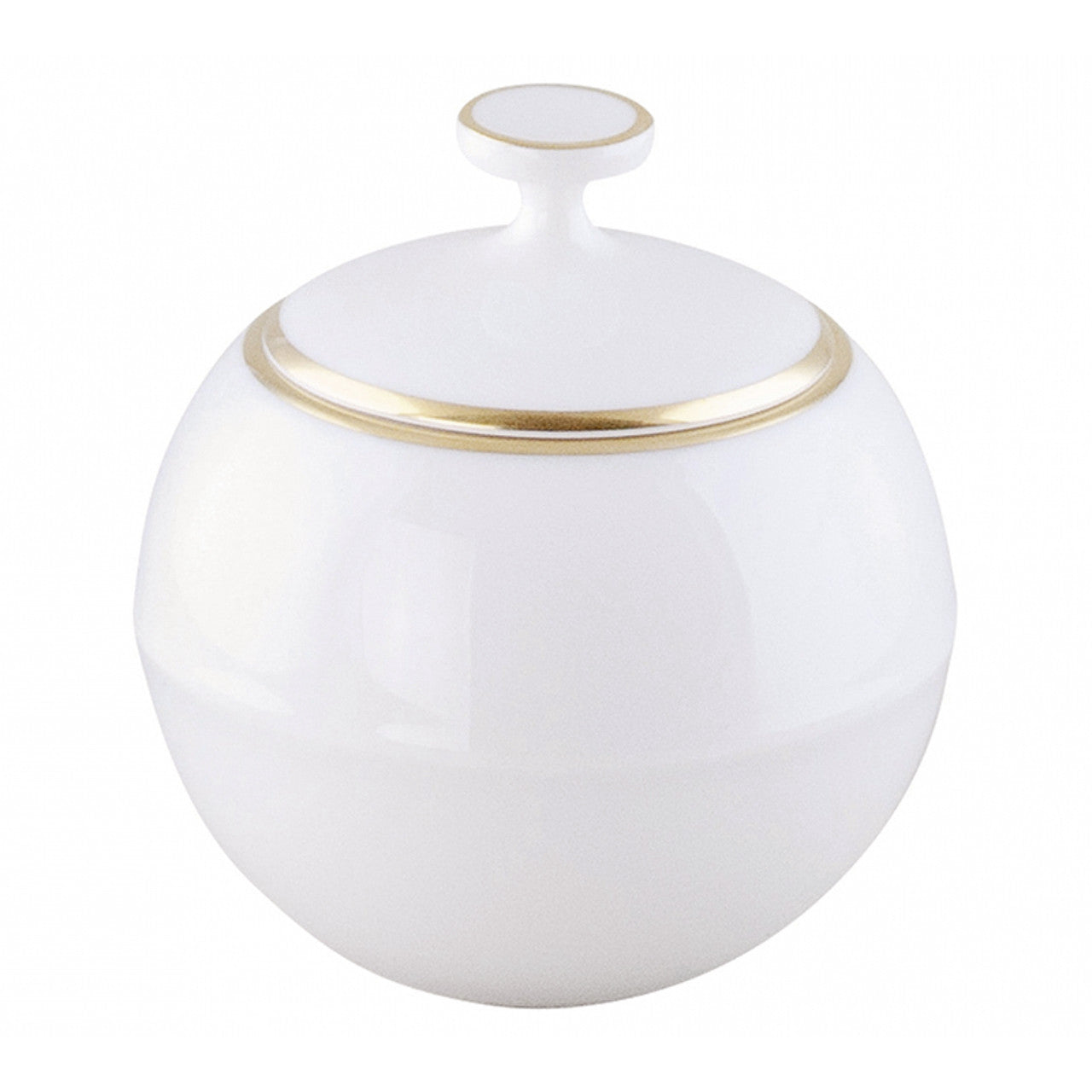 "Opus" Sugar Bowl III with Gold Rim