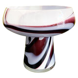 Purple and White Murano Glass Vase by Carlo Moretti