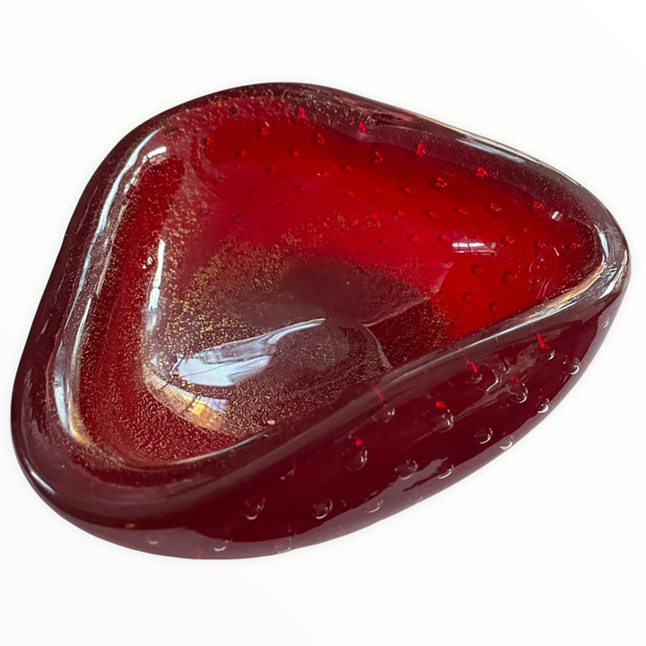 Red Murano Glass Bowl by Carlo Scarpa