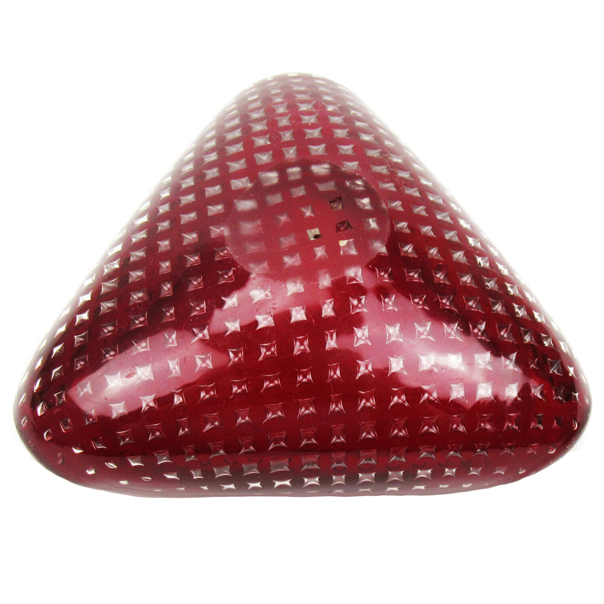 Burgundy Modernist Murano Glass Bowl by Carlo Scarpa