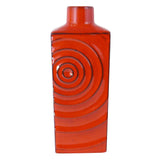 Red "Zyclon" Modernist Vase by Cari Zalloni