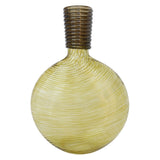 Olive Art Glass Vase