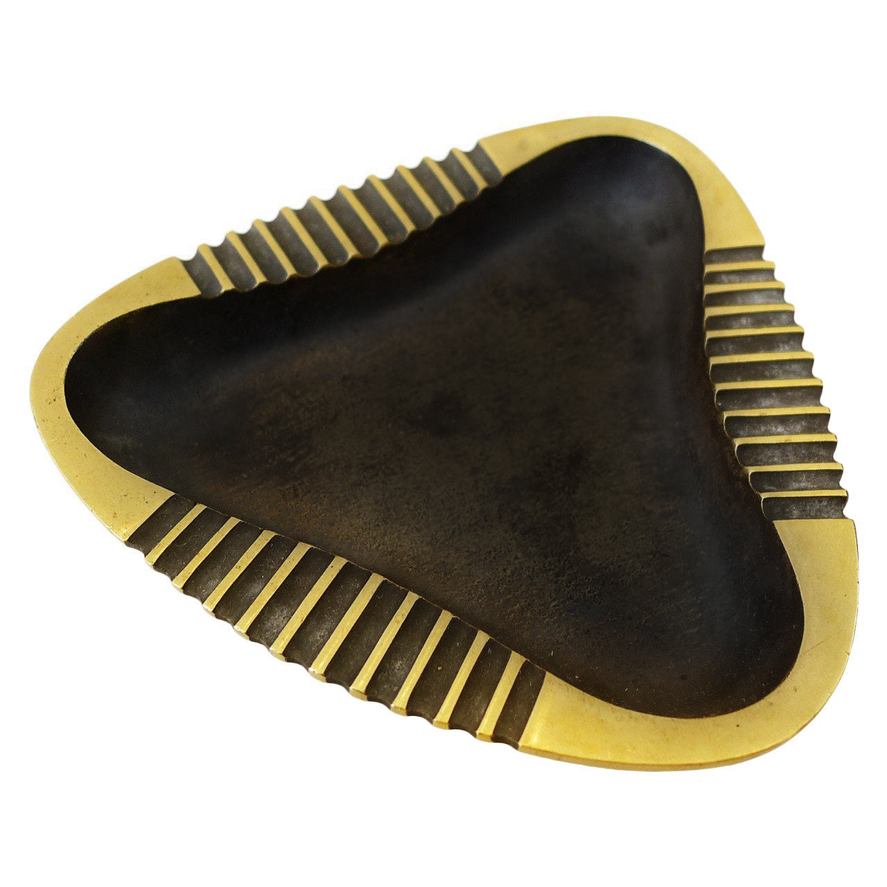 Mid-Century Brass Ashtray by Richard Rohac