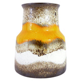 German Modernist Vase with Lava Flow Glaze