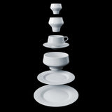 "Shortcut" Tea Cup & Saucer White by Thomas Feichtner