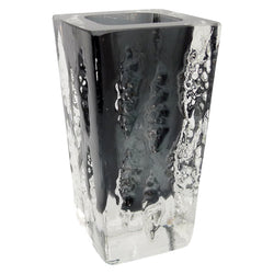 Square German Modernist Crystal Vase