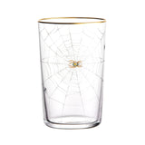 "Spider's Web" Tumbler with Gold Trim by Leonid Rath