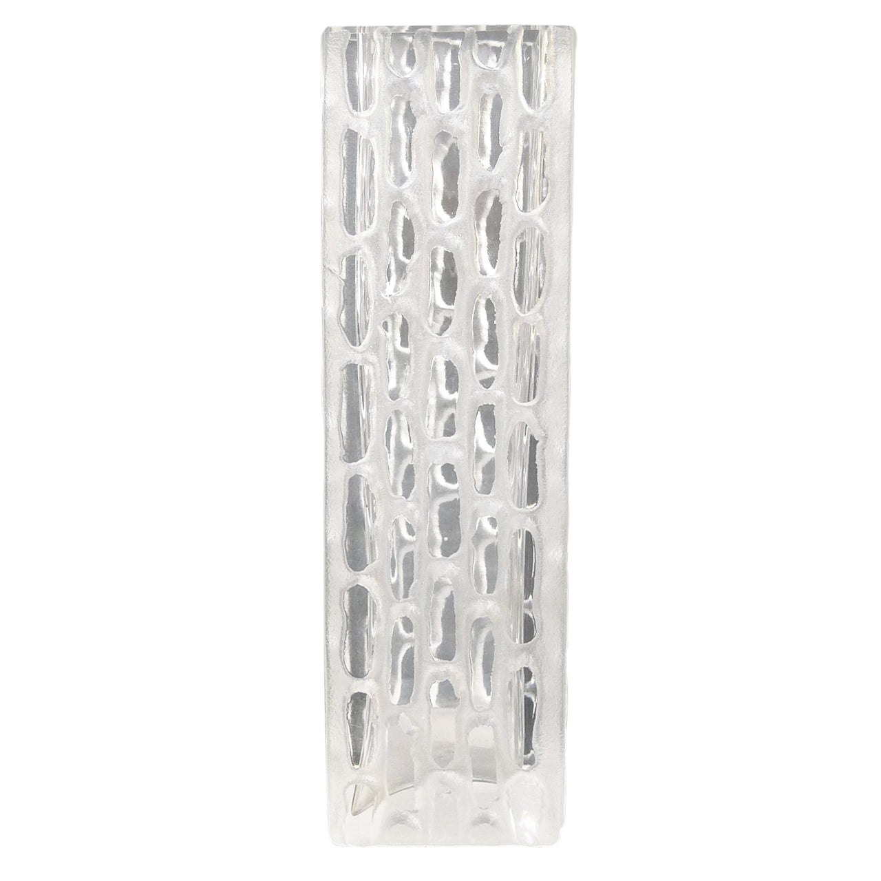 Square German Modernist Glass Vase