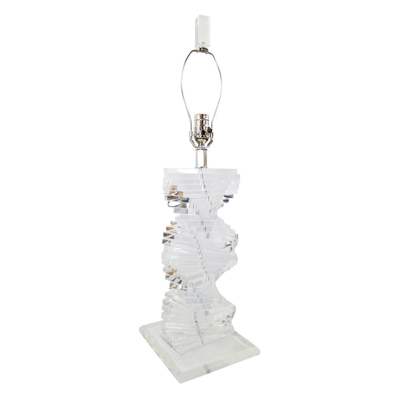 Lucite "Helix" Table Lamp