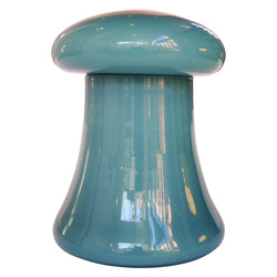 Teal Lidded Murano Glass Glass Jar by Empoli