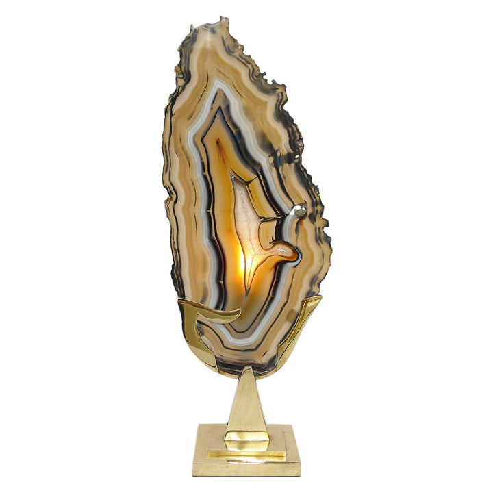 Agate Table Lamp by Willy Daro
