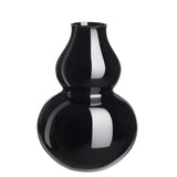 "Calabash" Flower Vase 2 in Black by Sebastian Menschhorn