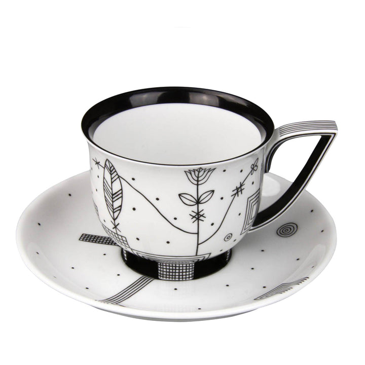 “Mythos” Coffee Cup with Saucer by Josef Hoffmann