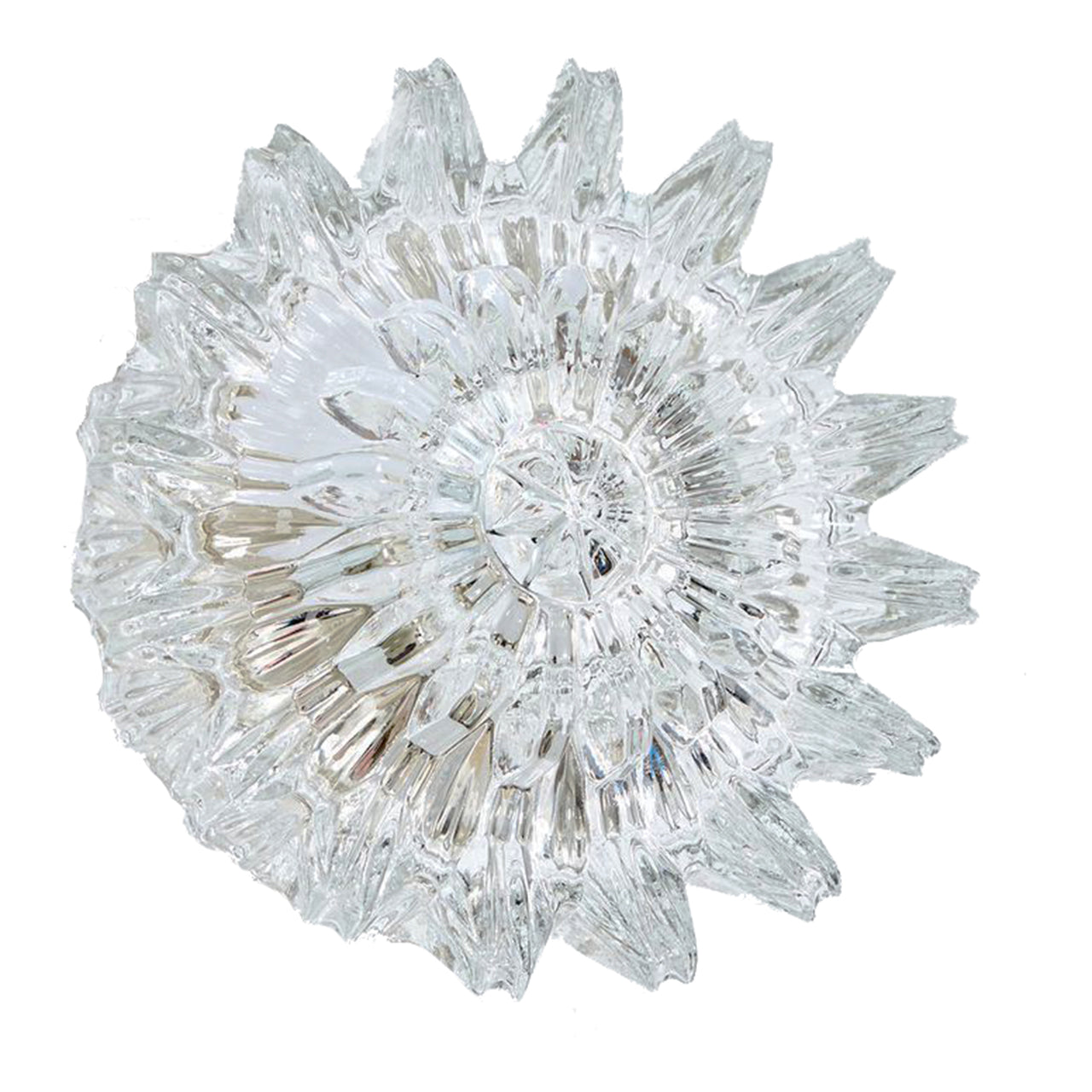 Pair of Mid-Century "Starburst" Glass Sconces